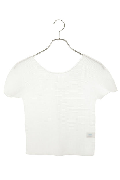 Japanese Brand White Box Pleat Sleeveless Polyester Top