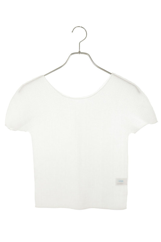 Japanese Brand White Box Pleat Sleeveless Polyester Top