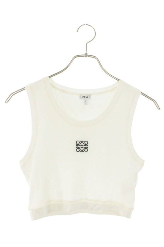 Loewe Anagram White Cropped Tank Top Size S