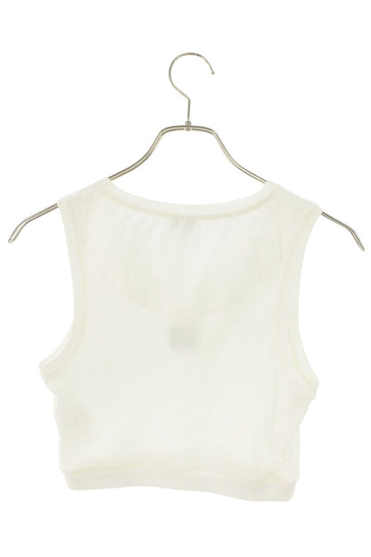 Loewe Anagram White Cropped Tank Top Size S