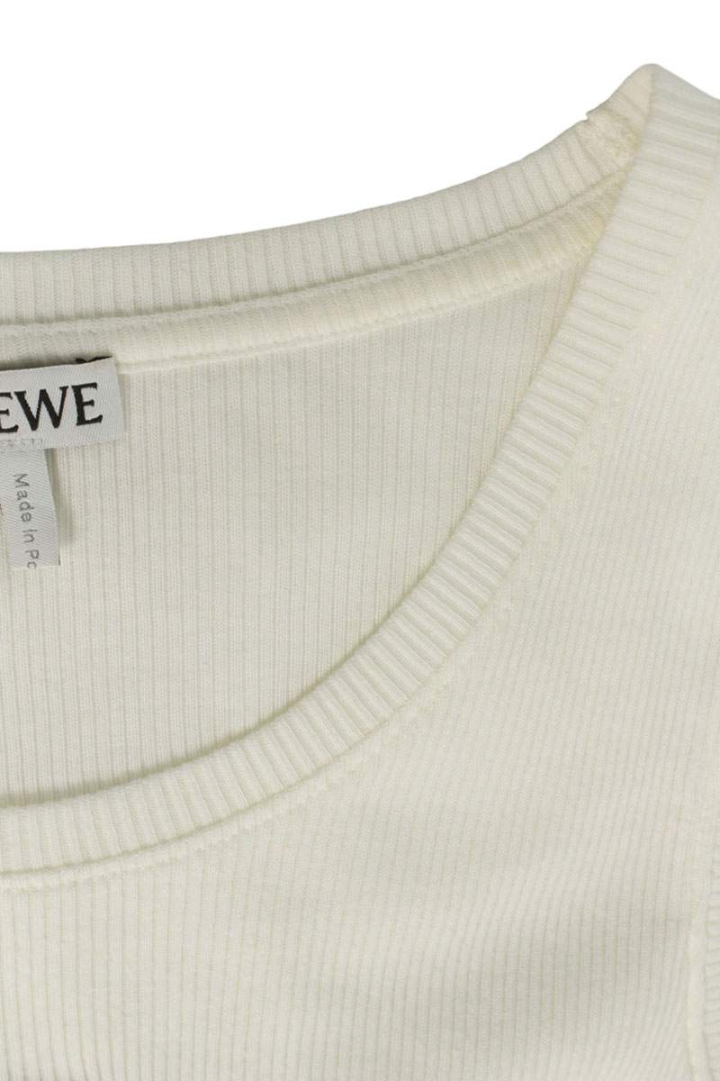 Loewe Anagram White Cropped Tank Top Size S