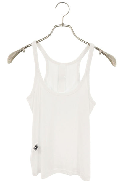 Chrome Hearts RIB TANK CH Embroidered White Black Size S