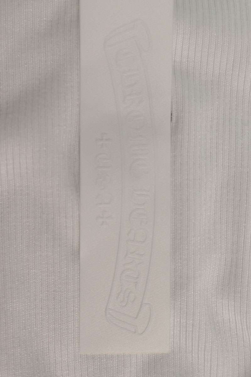 Chrome Hearts RIB TANK CH Embroidered White Black Size S
