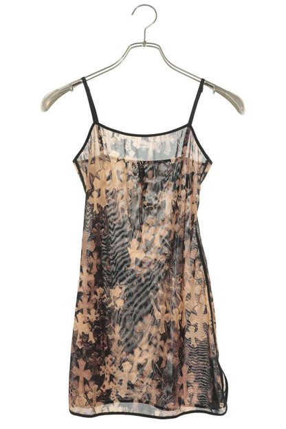 Chrome Hearts Cross All-Over Sheer Camisole Brown Size XS