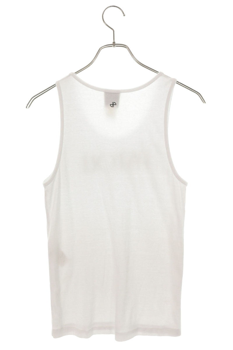Patou Logo Print Organic Cotton Tank Top White Size L