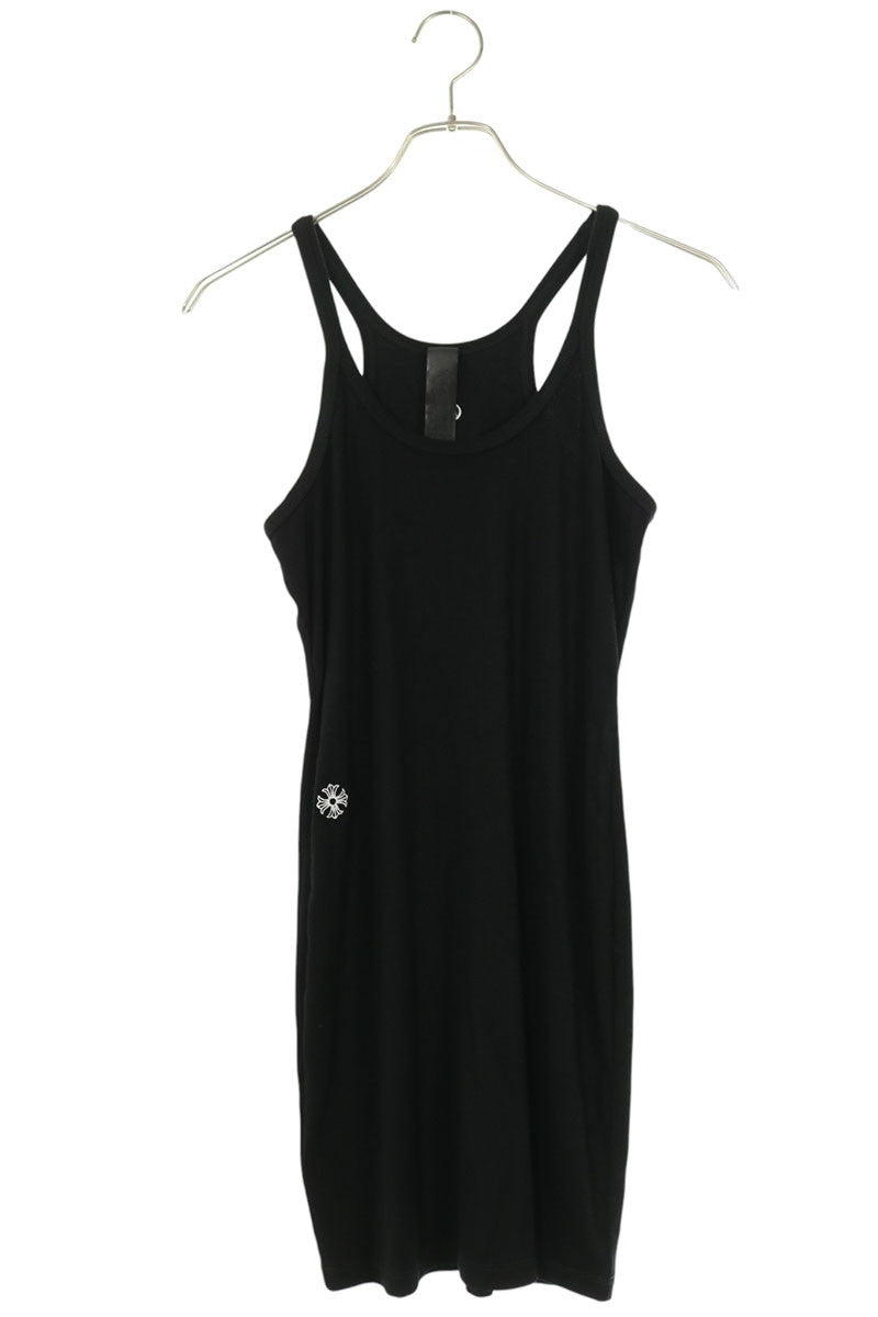 Chrome Hearts CH Embroidered Tank Top Dress Black Size S