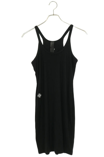 Chrome Hearts CH Embroidered Tank Top Dress Black Size S