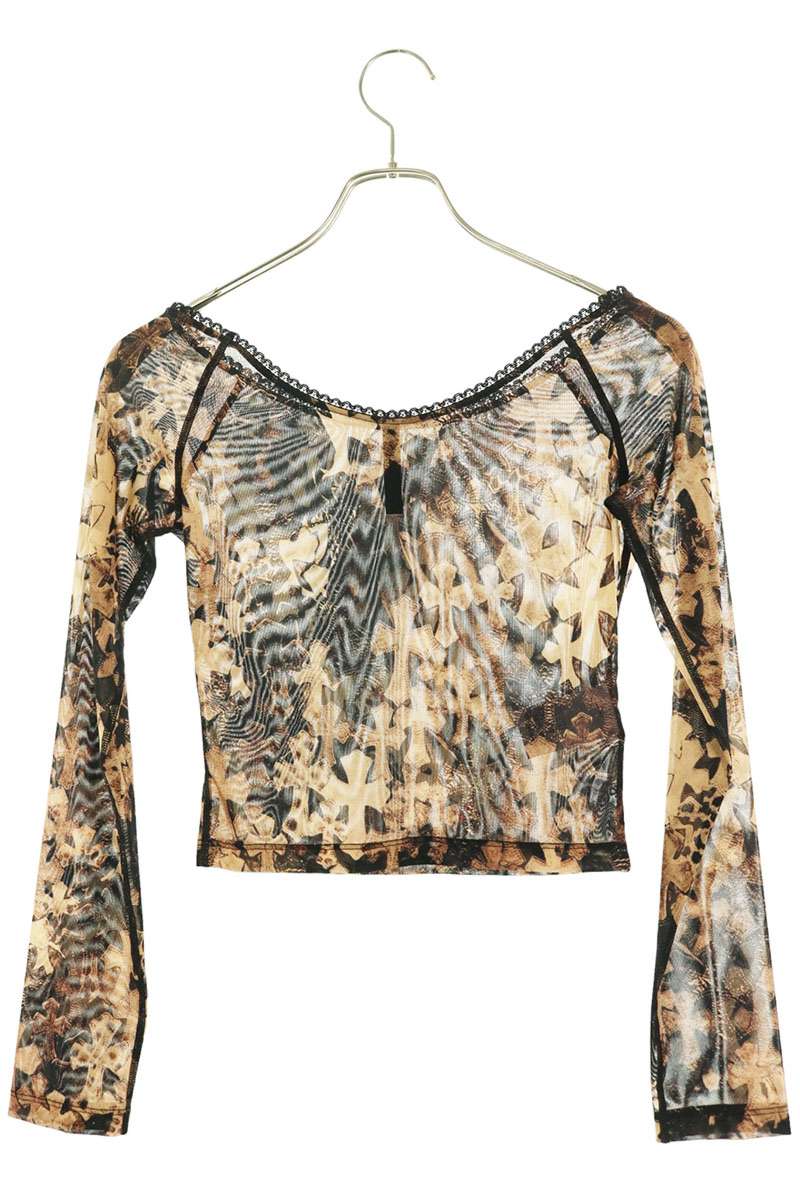 Chrome Hearts SHEER MESH BATEAU Cross Camisole Size S