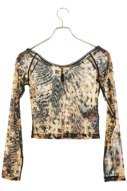 Chrome Hearts SHEER MESH BATEAU Cross Camisole Size S