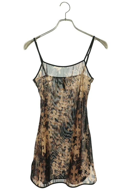 Chrome Hearts Cross All-Over Sheer Camisole Brown Size S