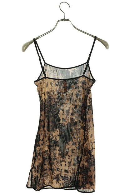 Chrome Hearts Cross All-Over Sheer Camisole Brown Size S