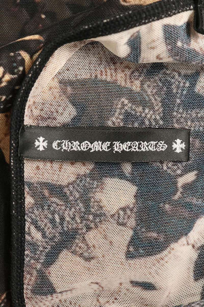 Chrome Hearts Cross Pattern Sheer Camisole Brown Size S