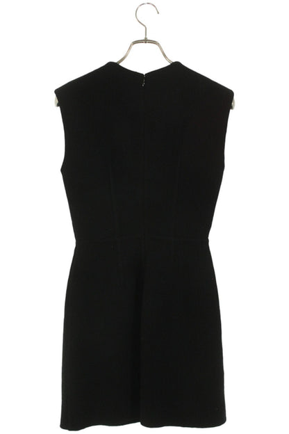 Prada Black Washed Twill Mini Dress Size 36