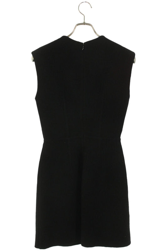 Prada Black Washed Twill Mini Dress Size 36