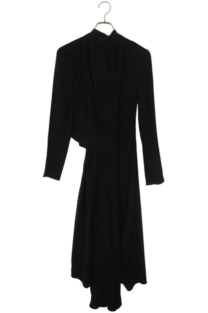 Valentino Black Rayon Blend Wrap Dress Size 36
