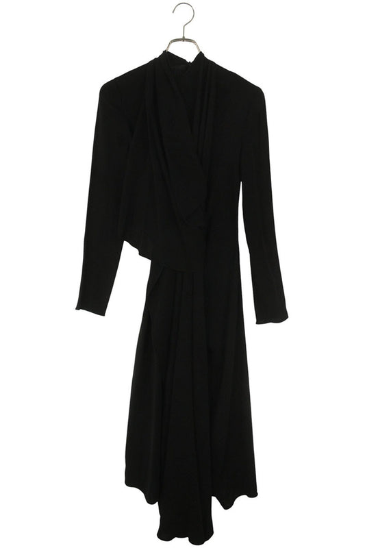 Valentino Black Rayon Blend Wrap Dress Size 36
