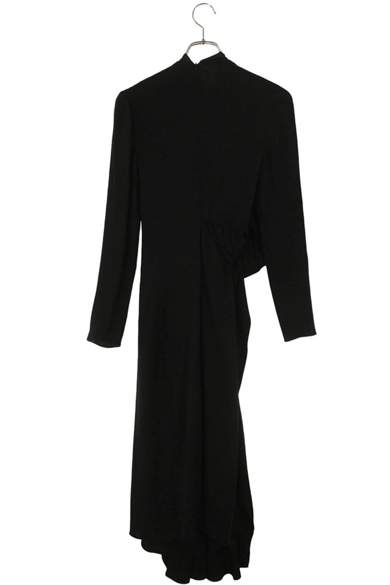 Valentino Black Rayon Blend Wrap Dress Size 36