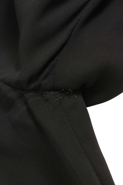 Valentino Black Rayon Blend Wrap Dress Size 36