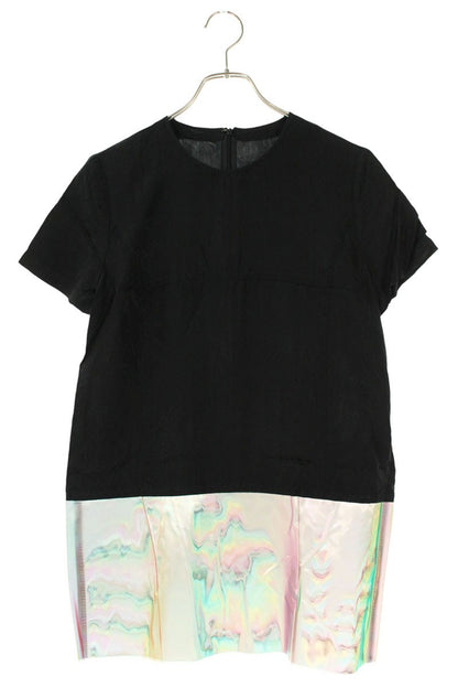 Comme des Garcons tricot Jacquard Flower Vinyl Midi Dress