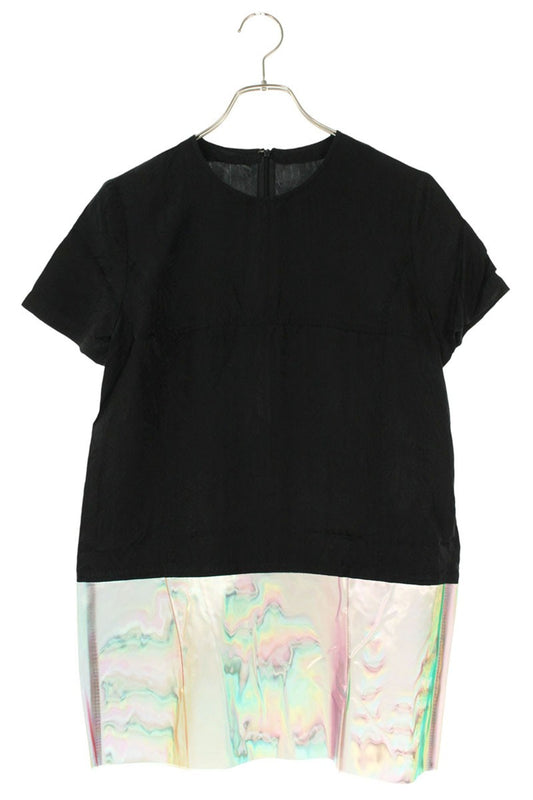 Comme des Garcons tricot Jacquard Flower Vinyl Midi Dress