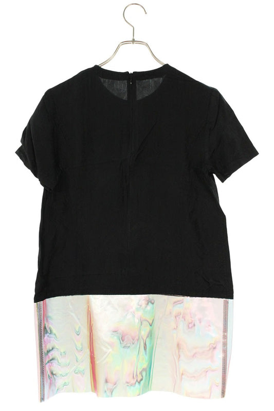 Comme des Garcons tricot Jacquard Flower Vinyl Midi Dress