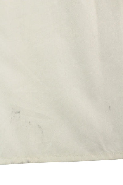 Vintage JUN MIKAMI Square Neck Back Slit Ribbon Dress White