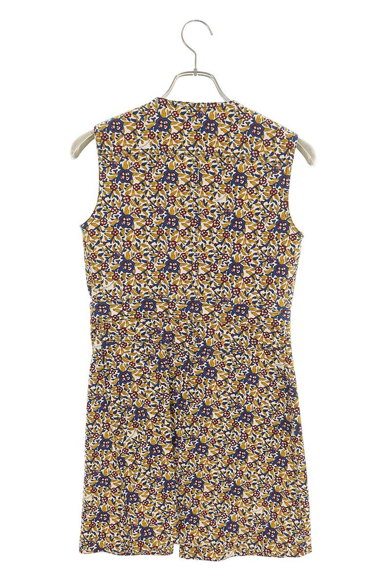 Louis Vuitton 15AW Floral Front Zip Midi Dress Multi Size 36