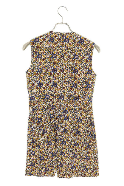 Louis Vuitton 15AW Floral Front Zip Midi Dress Multi Size 36