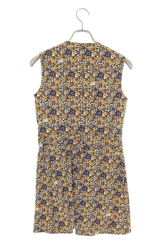 Louis Vuitton 15AW Floral Front Zip Midi Dress Multi Size 36