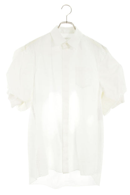 Sacai 25AW Nylon Paneled Cotton Stripe Shirt Dress Size 1