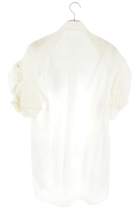 Sacai 25AW Nylon Paneled Cotton Stripe Shirt Dress Size 1