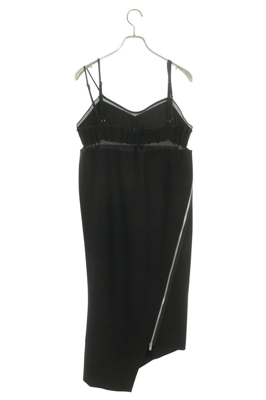 Sacai Black Wool Melton Sheath Dress Size 2