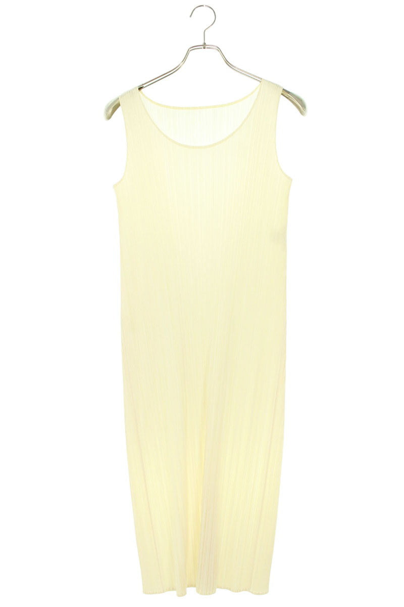 Vintage PLEATS PLEASE Off-White Pleated Dress Size 2