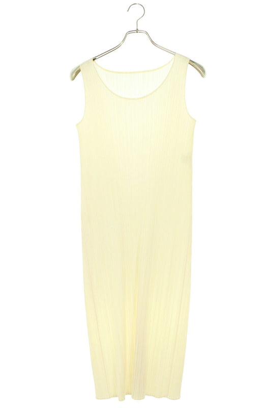 Vintage PLEATS PLEASE Off-White Pleated Dress Size 2