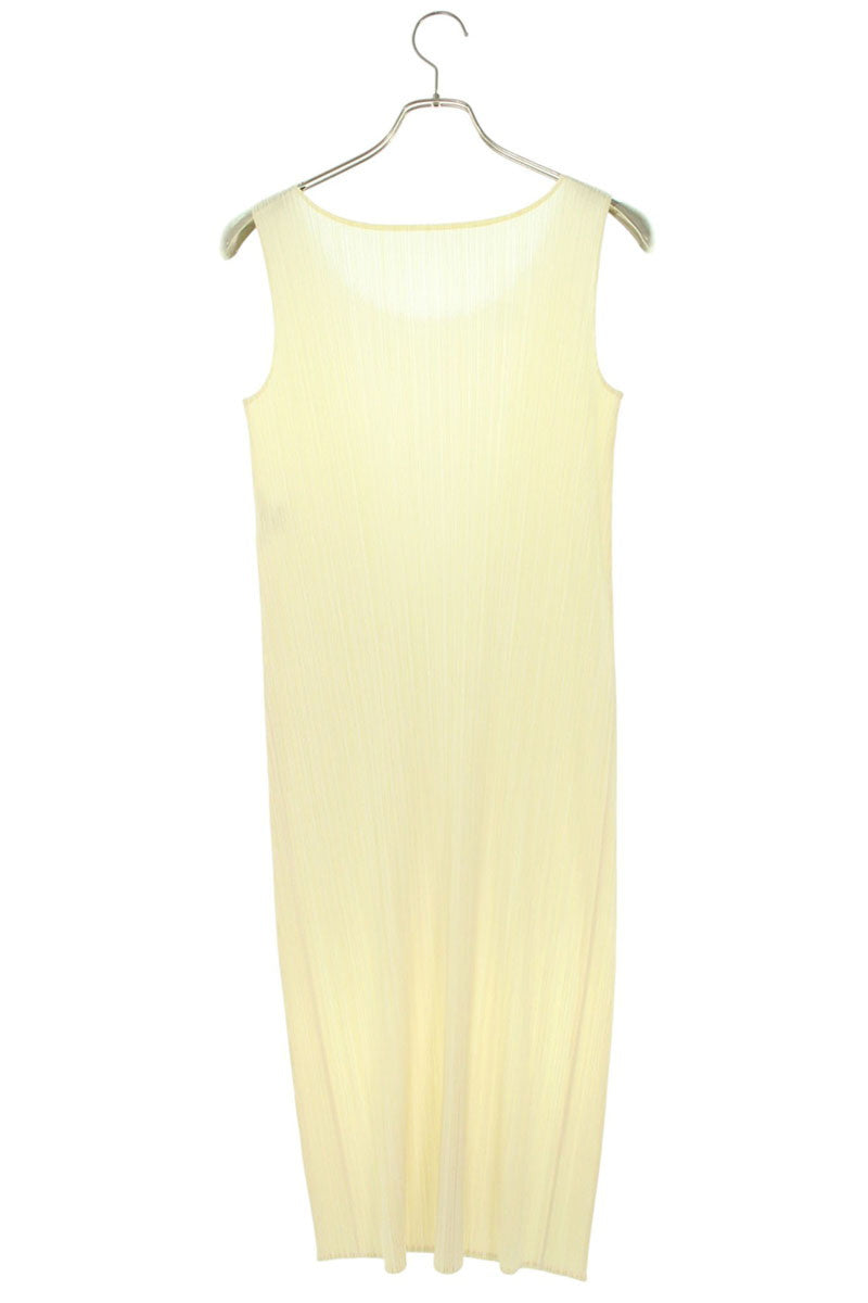 Vintage PLEATS PLEASE Off-White Pleated Dress Size 2