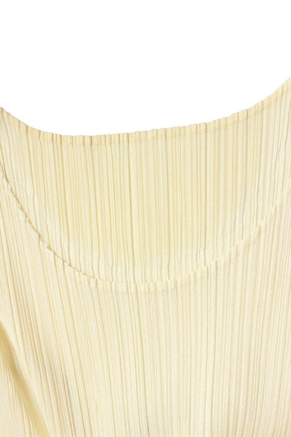 Vintage PLEATS PLEASE Off-White Pleated Dress Size 2