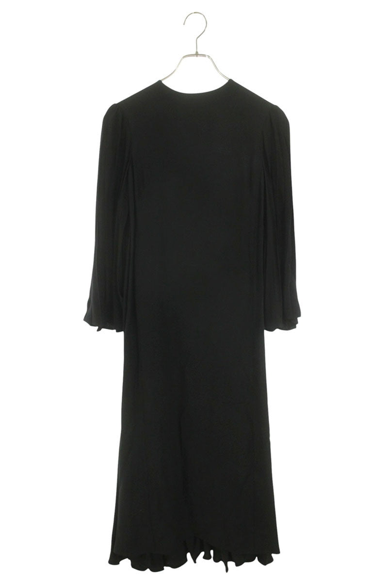 Valentino Black Pleated Dress Size 36