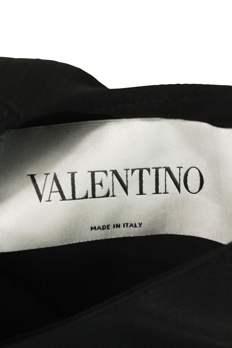 Valentino Black Pleated Dress Size 36