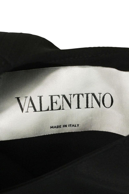 Valentino Black Pleated Dress Size 36