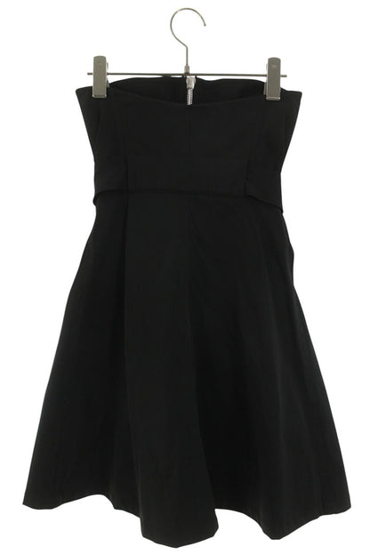 Bottega Veneta Off-shoulder Zip Dress Black & Silver Size 34