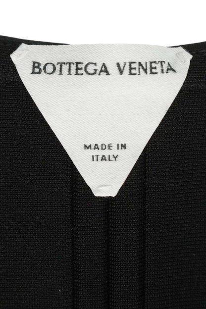 Bottega Veneta Off-shoulder Zip Dress Black & Silver Size 34