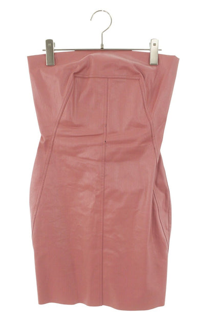 Rick Owens Pink Coated Mini Dress Size 40