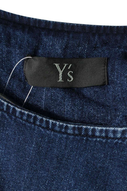 Yohji Yamamoto Indigo 6oz Chemical Wash Denim Dress Size 1
