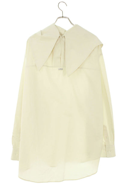 AMI White Cotton Bandana Blouse Size M