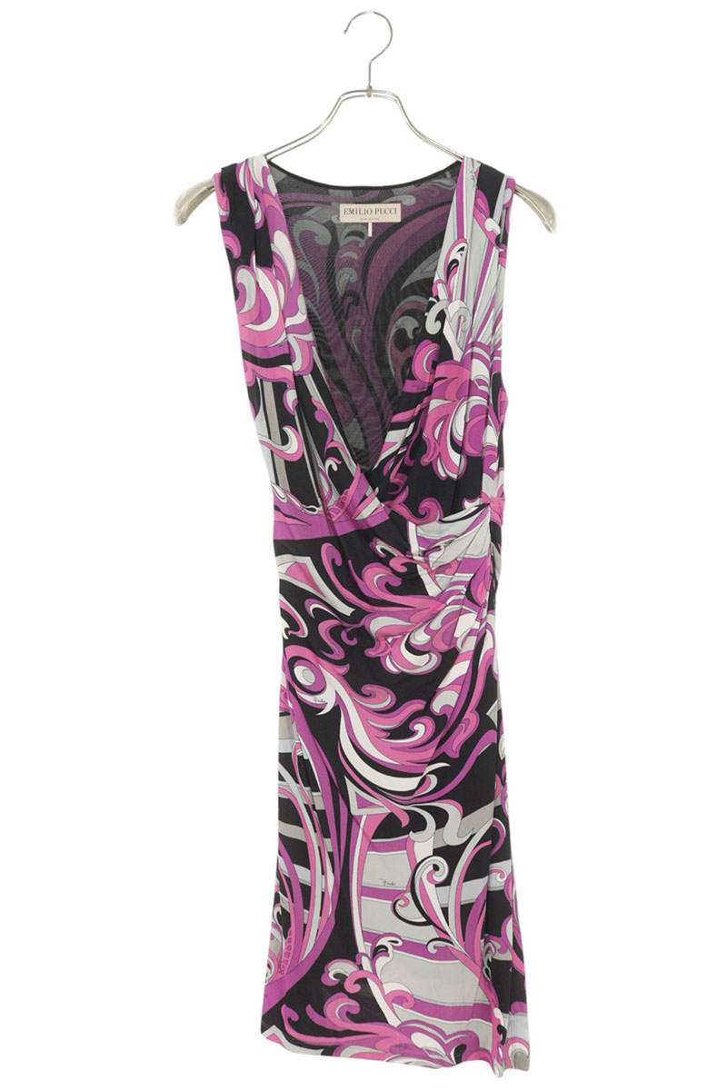 Emilio Pucci Multi-color Printed Rayon Dress Size 38