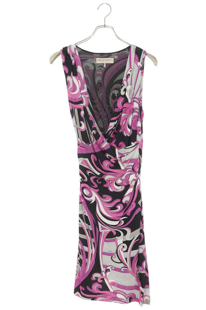 Emilio Pucci Multi-color Printed Rayon Dress Size 38