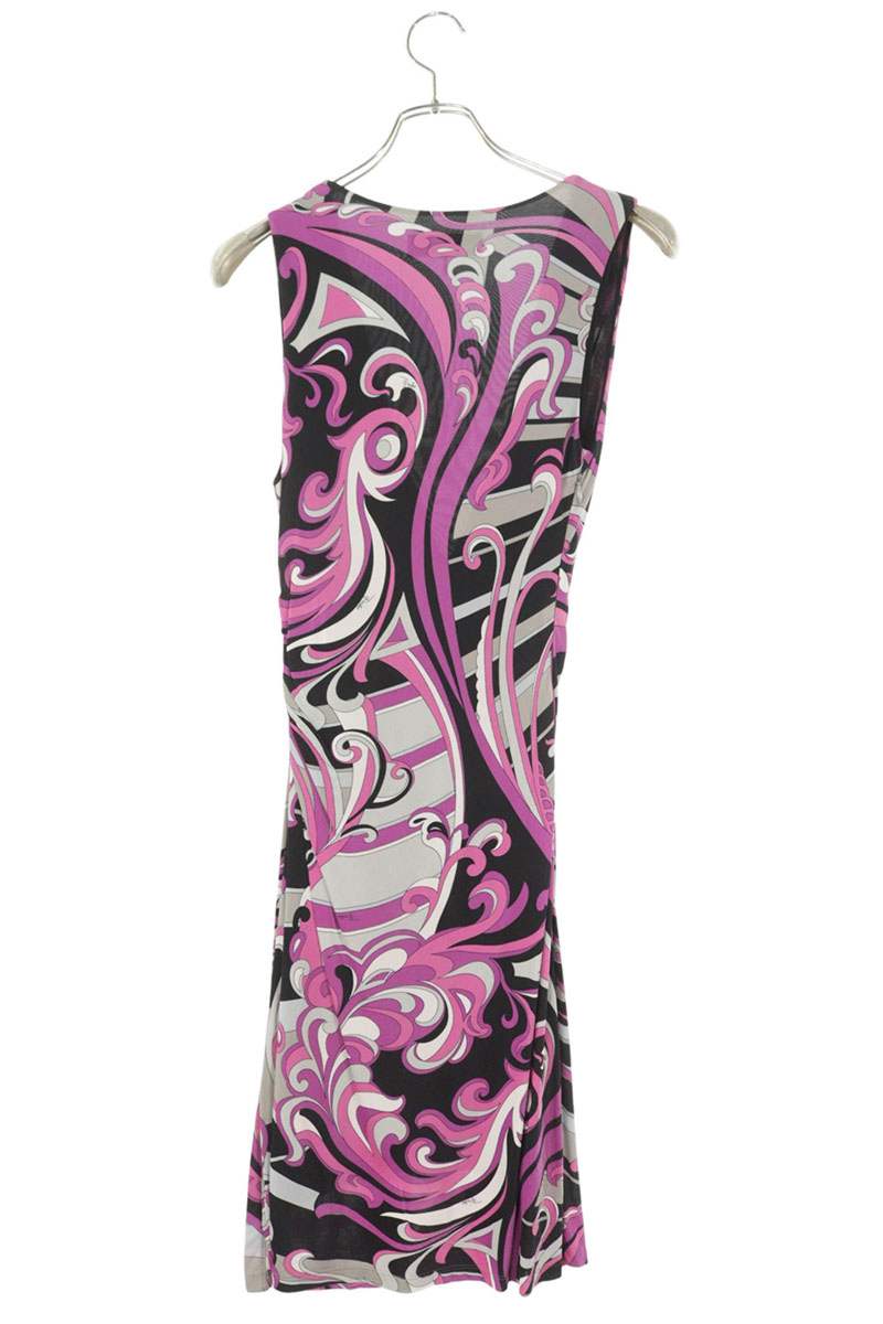Emilio Pucci Multi-color Printed Rayon Dress Size 38