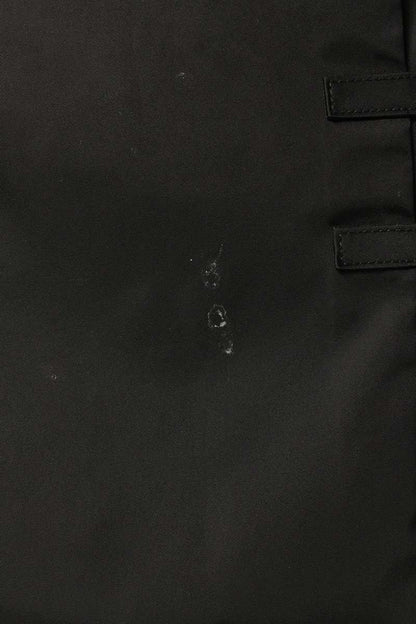 Prada Triangle Logo Plate Nylon Dress Black Size 36
