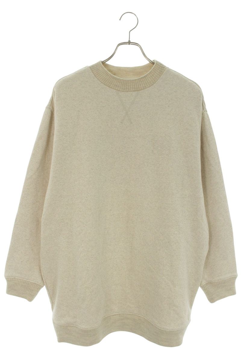 Loewe Anagram Embroidered Sweat Dress Beige Size XS