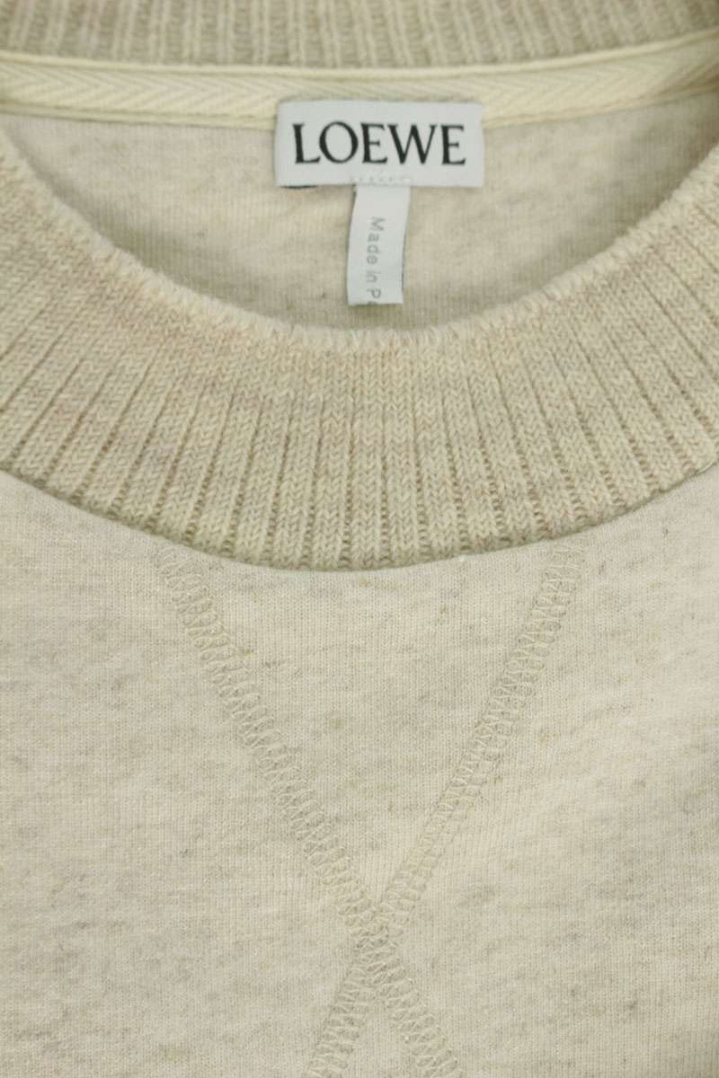 Loewe Anagram Embroidered Sweat Dress Beige Size XS